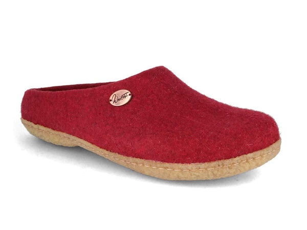 WoolFit-Classic-handfelted-Slippers-with-Rubber-Sole-dark-red #farbe_Red