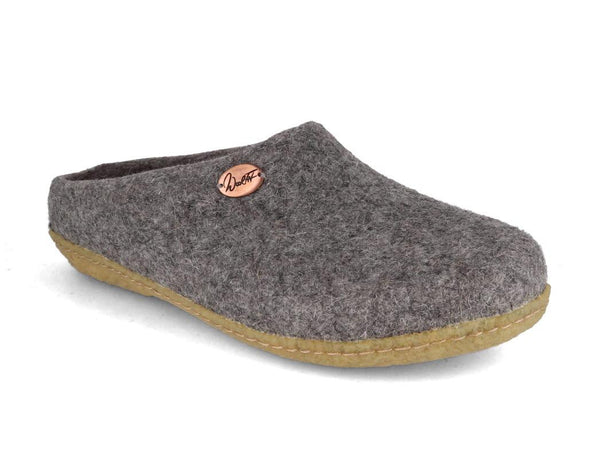 WoolFit-Classic-handfelted-Slippers-with-Rubber-Sole-light-gray #farbe_Grey