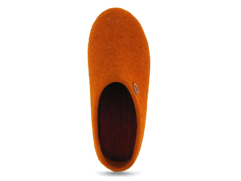 1 WoolFit-handmade-Felt-Slippers--Classic-orange
