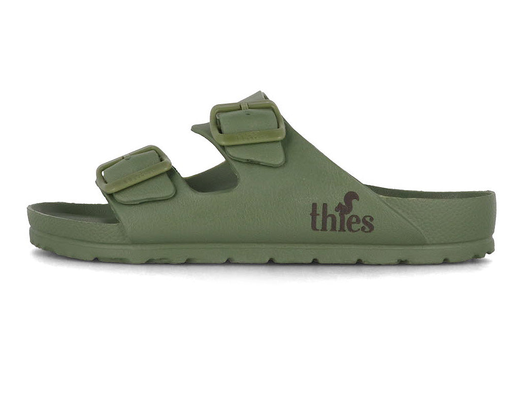 1 Thies-Women-Vegan-Sandals-Ecofoam-khaki #farbe_Green