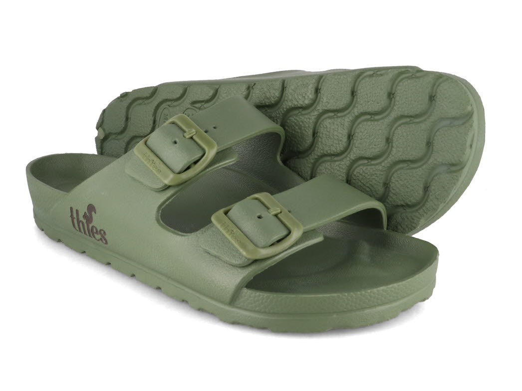 1 Thies-Women-Vegan-Sandals-Ecofoam-khaki #farbe_Green