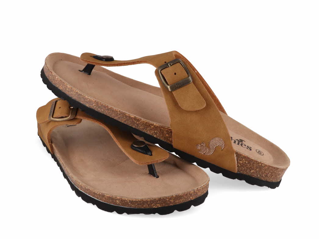 1 Thies-Men-Toe-Separator-Sandals-Bodiee-Soft-cognac #farbe_Brown