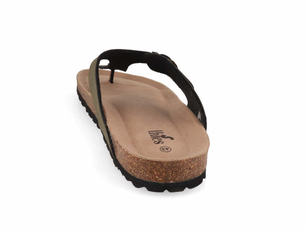 1 Thies-Men-Toe-Separator-Sandals-Bodiee-Soft-kaki #farbe_Green