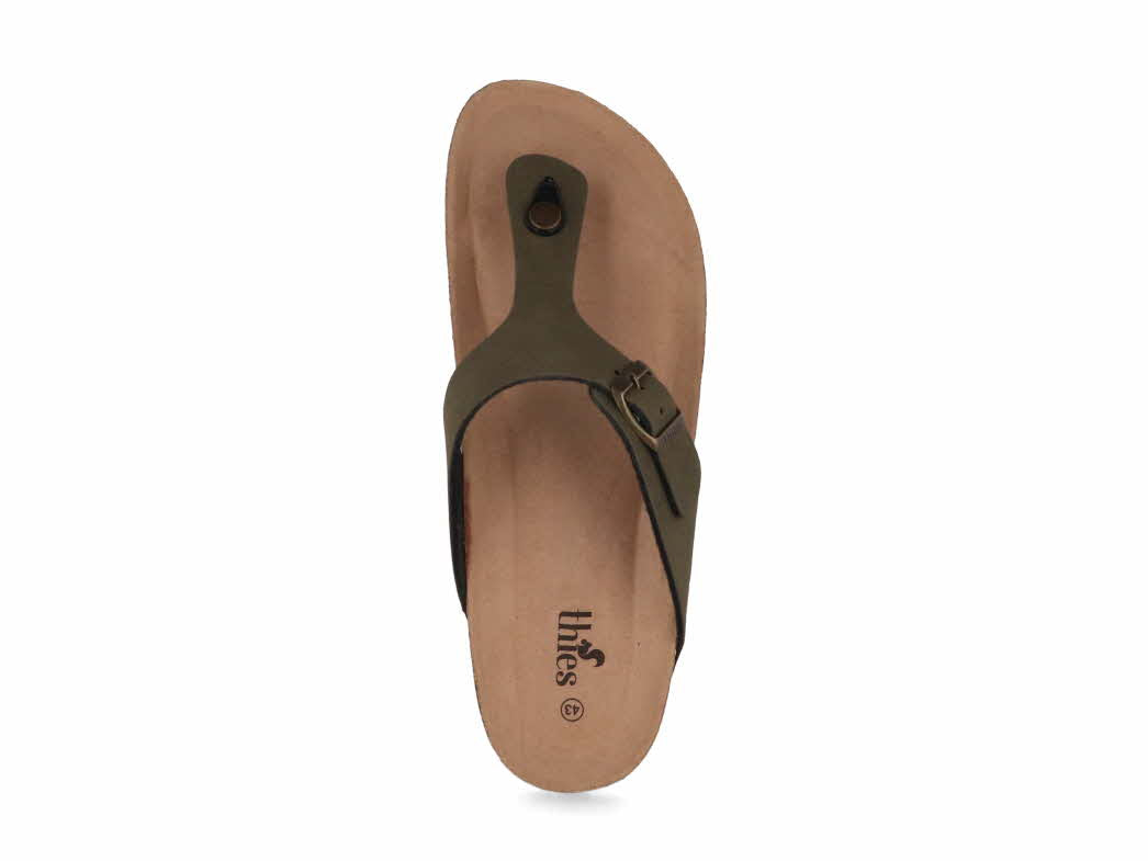 1 Thies-Men-Toe-Separator-Sandals-Bodiee-Soft-kaki #farbe_Green