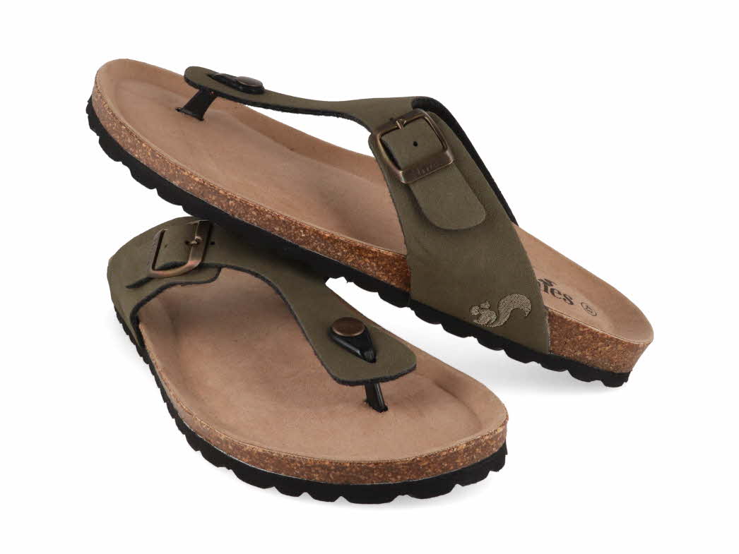 1 Thies-Men-Toe-Separator-Sandals-Bodiee-Soft-kaki #farbe_Green